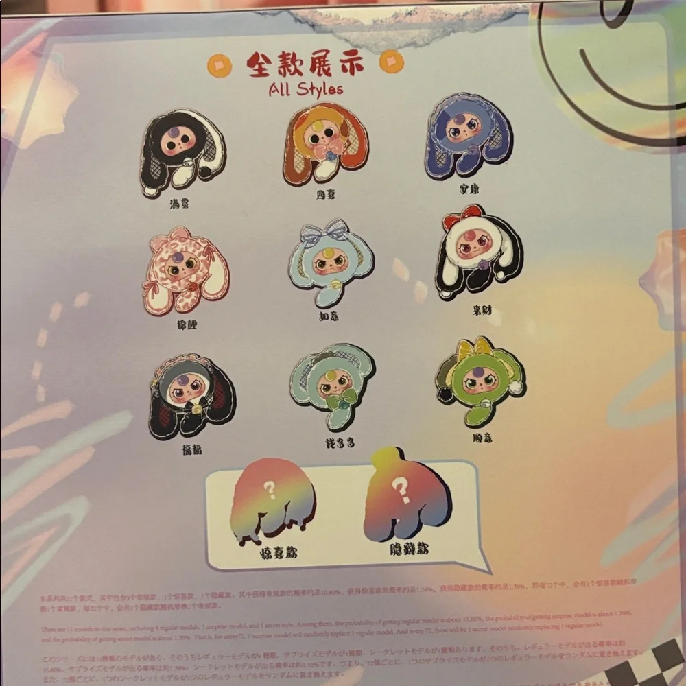 Baby Three Lucky Rabbit big Zipper Bag - Blind Box
💯 AUTHENTIC - Picture 3 of 3